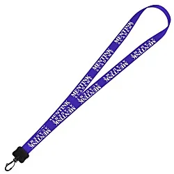 Smooth Nylon Lanyard - 3/4" - 36" - Plastic Swivel Snap Hook - 24 hr