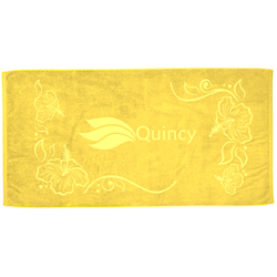 Tone on Tone Stock Art Towel - Hibiscus