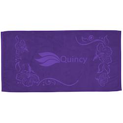 Tone on Tone Stock Art Towel - Hibiscus