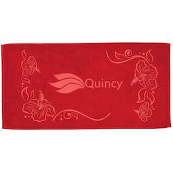 Tone on Tone Stock Art Towel - Hibiscus