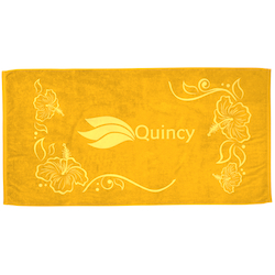 Tone on Tone Stock Art Towel - Hibiscus