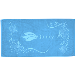 Tone on Tone Stock Art Towel - Hibiscus