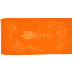 Tone on Tone Stock Art Towel - Hibiscus