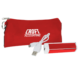 Energize Portable Power Bank with Pouch