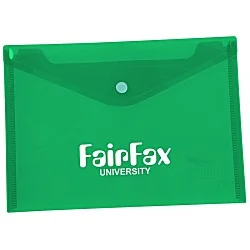 Document Envelope with Snap Closure - Translucent - 7" x 9-3/4"