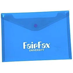 Document Envelope with Snap Closure - Translucent - 7" x 9-3/4"