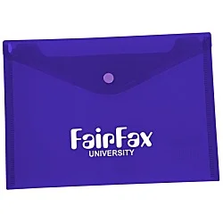 Document Envelope with Snap Closure - Translucent - 7" x 9-3/4"