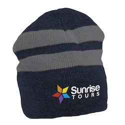 Fleece Lined Stripe Beanie