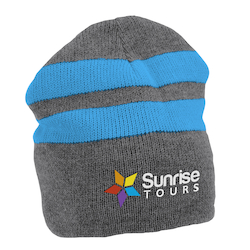 Fleece Lined Stripe Beanie