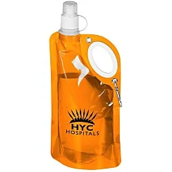 Fold Flat Water Bottle with Carabiner - 25 oz.
