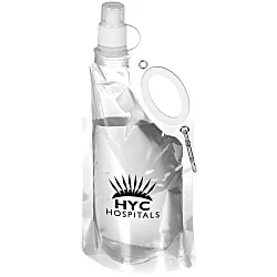Fold Flat Water Bottle with Carabiner - 25 oz.