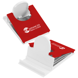 Fold Flat Phone Stand with Microfiber Cloth
