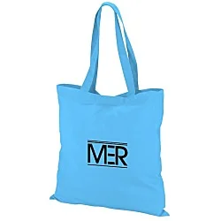 Colored Cotton Hook and Loop Closure Tote