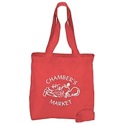 Foldable Zip Pocket Tote