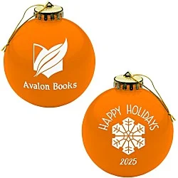 Round Shatterproof Ornament - Snowflake - Happy Holidays