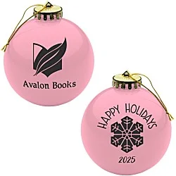 Round Shatterproof Ornament - Snowflake - Happy Holidays