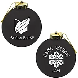 Round Shatterproof Ornament - Snowflake - Happy Holidays