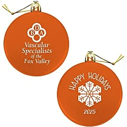 Flat Shatterproof Ornament - Snowflake - Happy Holidays