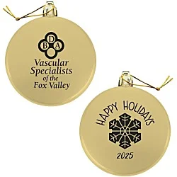 Flat Shatterproof Ornament - Snowflake - Happy Holidays