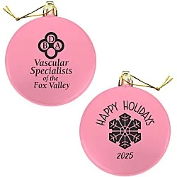 Flat Shatterproof Ornament - Snowflake - Happy Holidays