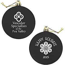 Flat Shatterproof Ornament - Snowflake - Happy Holidays