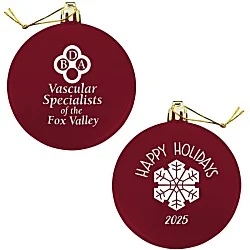 Flat Shatterproof Ornament - Snowflake - Happy Holidays