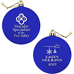 Flat Shatterproof Ornament - Snowflake - Happy Holidays