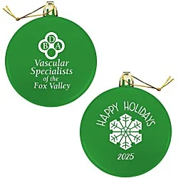 Flat Shatterproof Ornament - Snowflake - Happy Holidays