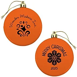 Flat Shatterproof Ornament - Snowflake - Merry Christmas