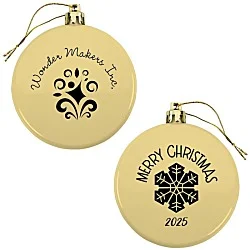 Flat Shatterproof Ornament - Snowflake - Merry Christmas