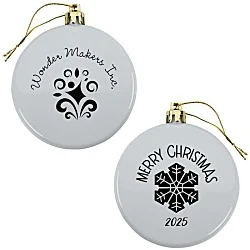 Flat Shatterproof Ornament - Snowflake - Merry Christmas