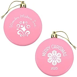Flat Shatterproof Ornament - Snowflake - Merry Christmas