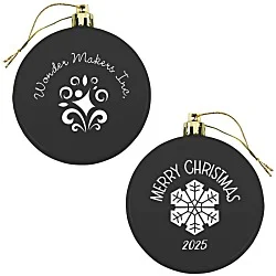 Flat Shatterproof Ornament - Snowflake - Merry Christmas