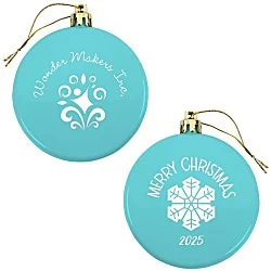 Flat Shatterproof Ornament - Snowflake - Merry Christmas