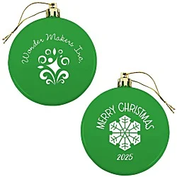 Flat Shatterproof Ornament - Snowflake - Merry Christmas