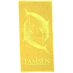 Tone on Tone Stock Art Towel - Dolphin Dance