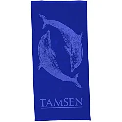 Tone on Tone Stock Art Towel - Dolphin Dance