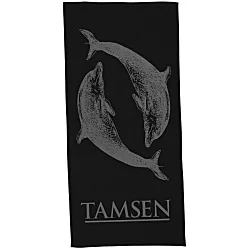 Tone on Tone Stock Art Towel - Dolphin Dance