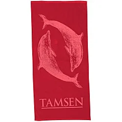 Tone on Tone Stock Art Towel - Dolphin Dance