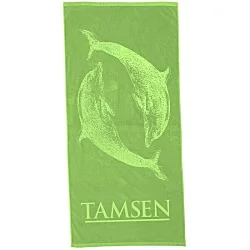 Tone on Tone Stock Art Towel - Dolphin Dance