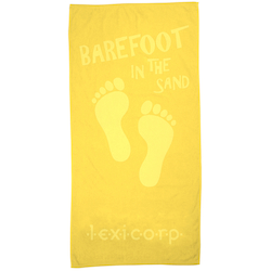 Tone on Tone Stock Art Towel - Barefoot in Sand