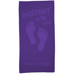 Tone on Tone Stock Art Towel - Barefoot in Sand