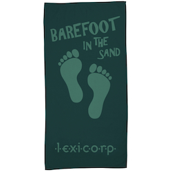 Tone on Tone Stock Art Towel - Barefoot in Sand