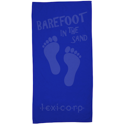 Tone on Tone Stock Art Towel - Barefoot in Sand