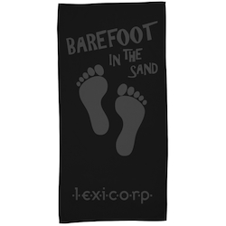 Tone on Tone Stock Art Towel - Barefoot in Sand