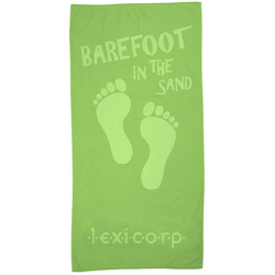 Tone on Tone Stock Art Towel - Barefoot in Sand
