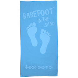 Tone on Tone Stock Art Towel - Barefoot in Sand