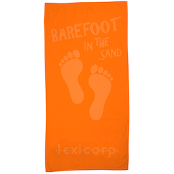 Tone on Tone Stock Art Towel - Barefoot in Sand