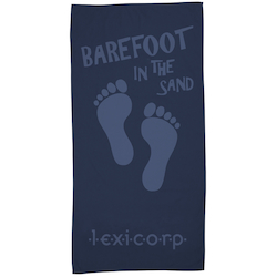 Tone on Tone Stock Art Towel - Barefoot in Sand