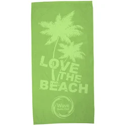 Tone on Tone Stock Art Towel - Love the Beach